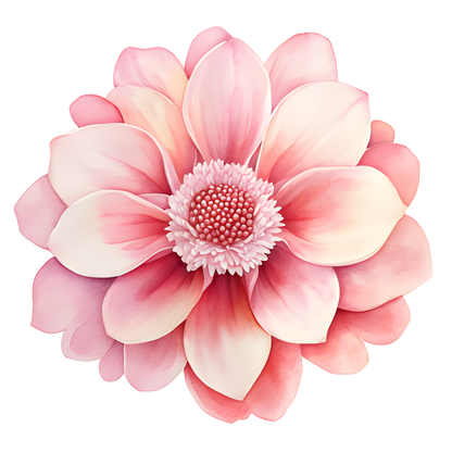 Pink Flower Bloom Petals Nature Vinyl Sticker Decal