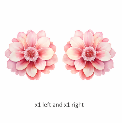 Pink Flower Bloom Petals Nature Vinyl Sticker Decal