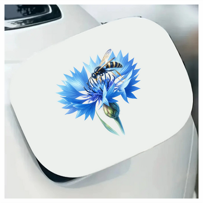 Blue Flower Wasp Petal Bloom Vinyl Sticker Decal