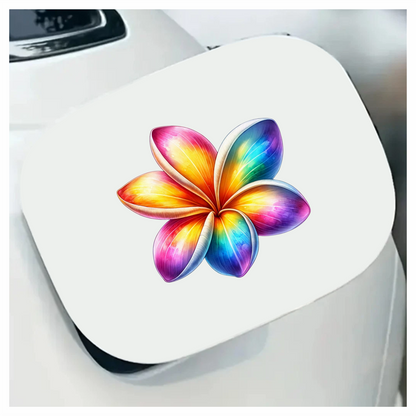 Rainbow Flower Five Petals Vinyl Sticker Decal