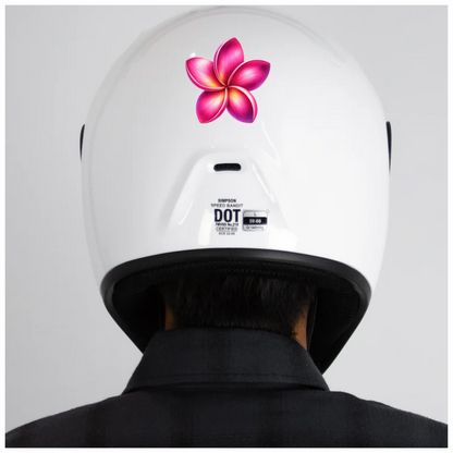 Pink Five Petal Flower Design Vinyl Sticker Decal