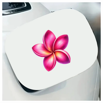 Pink Five Petal Flower Design Vinyl Sticker Decal