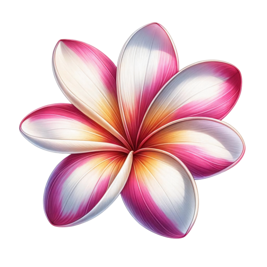 Pink White Yellow Tropical Flower Vinyl Sticker Decal