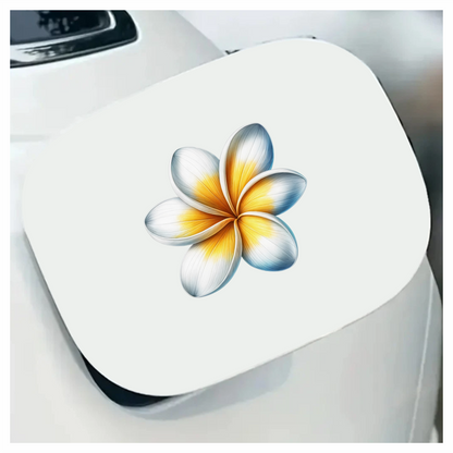 White Yellow Blue Petal Flower Vinyl Sticker Decal