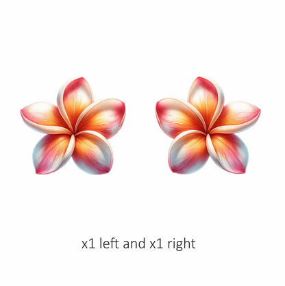 Red Orange White Yellow Pink Flower Vinyl Sticker Decal
