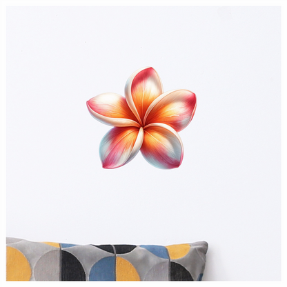 Red Orange White Yellow Pink Flower Vinyl Sticker Decal