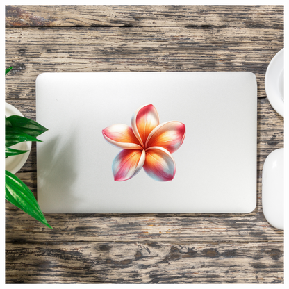 Red Orange White Yellow Pink Flower Vinyl Sticker Decal