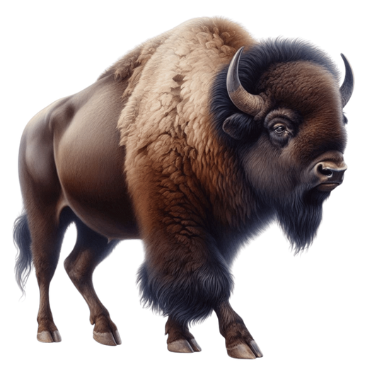 Brown Bison American Plains Strong Vinyl Sticker Decal