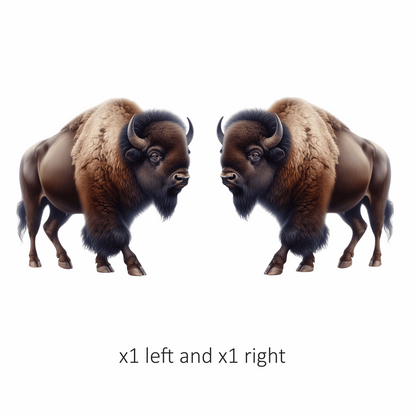 Brown Bison American Plains Strong Vinyl Sticker Decal