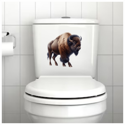 Brown Bison American Plains Strong Vinyl Sticker Decal