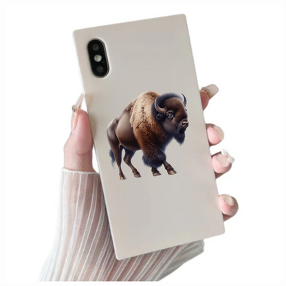 Brown Bison American Plains Strong Vinyl Sticker Decal
