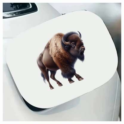 Brown Bison American Plains Strong Vinyl Sticker Decal