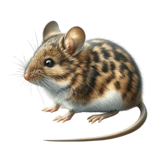 Brown Mouse Striped Rodent Small Cute Vinyl Sticker Decal