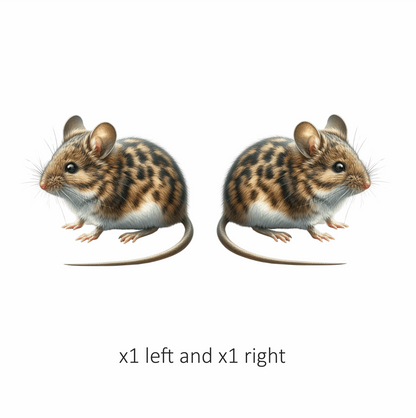 Brown Mouse Striped Rodent Small Cute Vinyl Sticker Decal