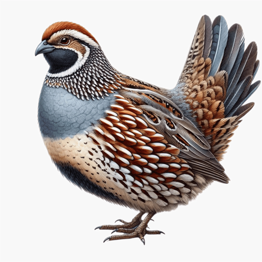 Brown Quail Bird Bobwhite Species Vinyl Sticker Decal