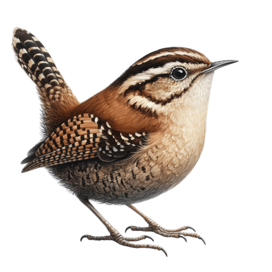 Brown Wren Small Bird Forest Vinyl Sticker Decal