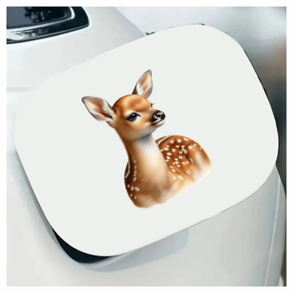 Brown Baby Deer Fawn Portrait Vinyl Sticker Decal