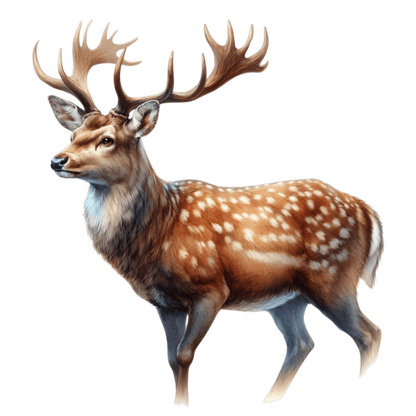 Brown Deer Spotted Sika Animal Vinyl Sticker Decal