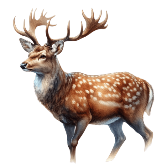 Brown Deer Spotted Sika Animal Vinyl Sticker Decal