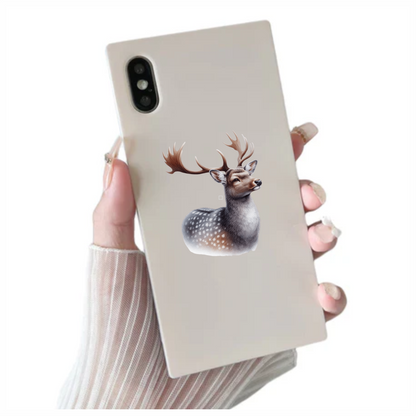Brown Deer Spotted Antlers Forest Vinyl Sticker Decal