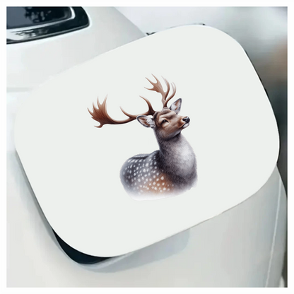 Brown Deer Spotted Antlers Forest Vinyl Sticker Decal