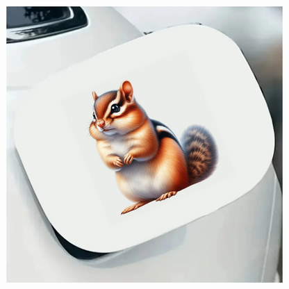 Brown Chipmunk Fluffy Tail Cute Vinyl Sticker Decal