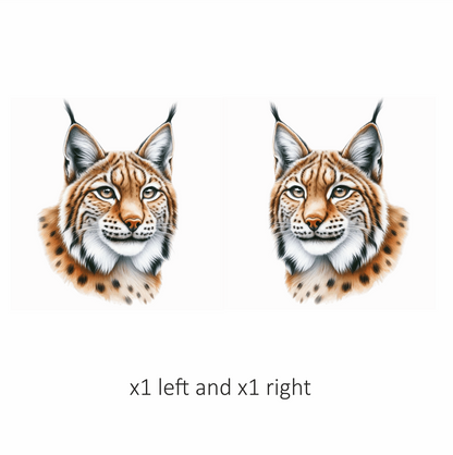 Brown Lynx Wildcat Realistic Art Vinyl Sticker Decal