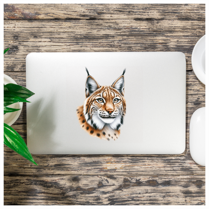 Brown Lynx Wildcat Realistic Art Vinyl Sticker Decal