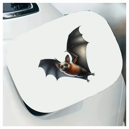 Brown Bat Flying Wings Spread Vinyl Sticker Decal
