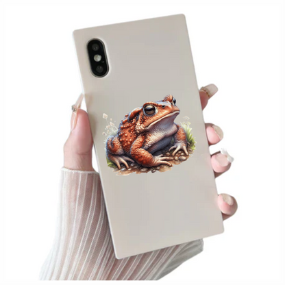 Orange Toad Rocky Ground Nature Vinyl Sticker Decal