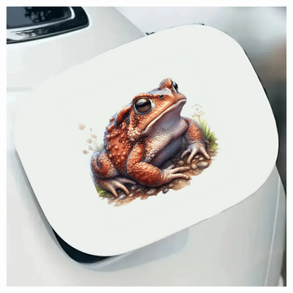 Orange Toad Rocky Ground Nature Vinyl Sticker Decal