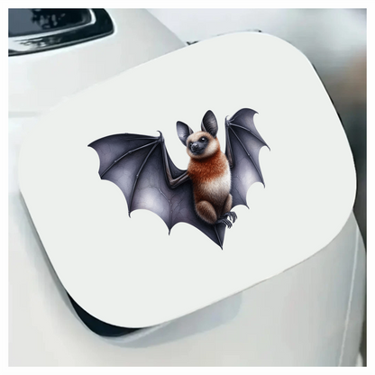 Brown Bat Large Wings Cute Vinyl Sticker Decal