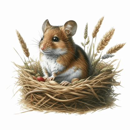 Cute Harvest Mouse Vinyl Decal Sticker