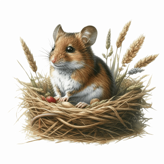Cute Harvest Mouse Vinyl Decal Sticker