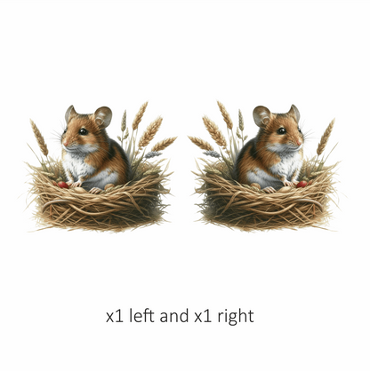 Cute Harvest Mouse Vinyl Decal Sticker