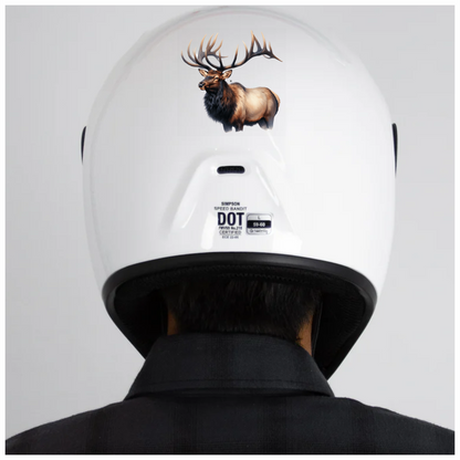 Elk Brown Antlers Fur Animal Vinyl Sticker Decal