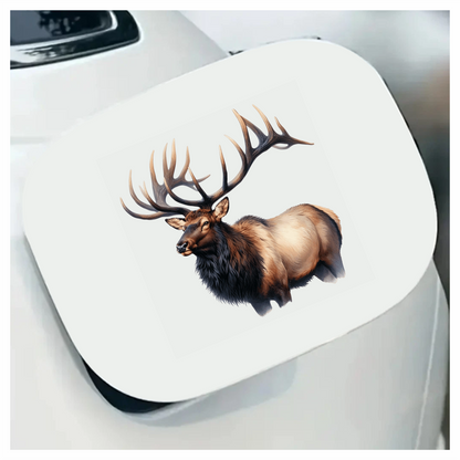 Elk Brown Antlers Fur Animal Vinyl Sticker Decal