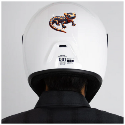 Salamander Black Orange Vinyl Sticker Decal