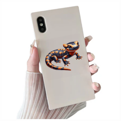 Salamander Black Orange Vinyl Sticker Decal