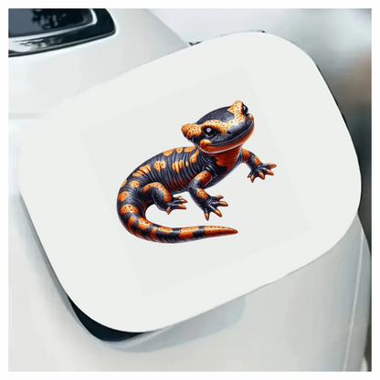Salamander Black Orange Vinyl Sticker Decal