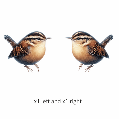 Wren Brown Bird Forest Vinyl Sticker Decal