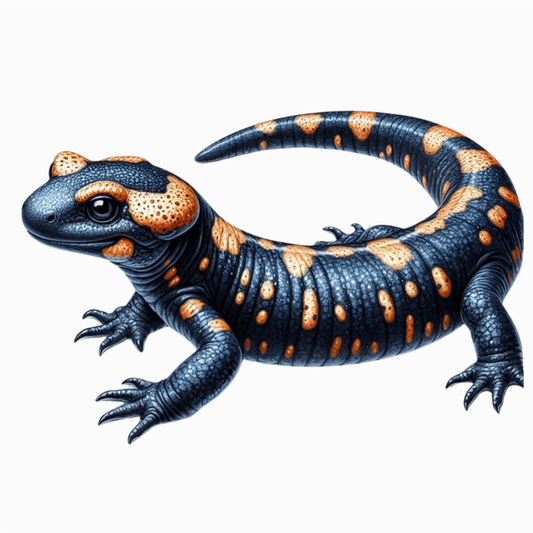 Salamander Orange Black Vinyl Sticker Decal