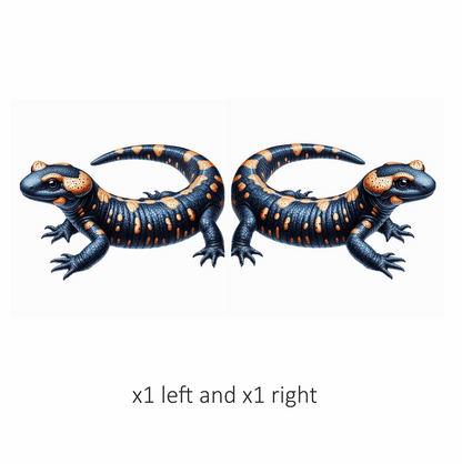Salamander Orange Black Vinyl Sticker Decal