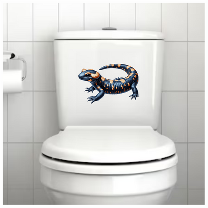 Salamander Orange Black Vinyl Sticker Decal
