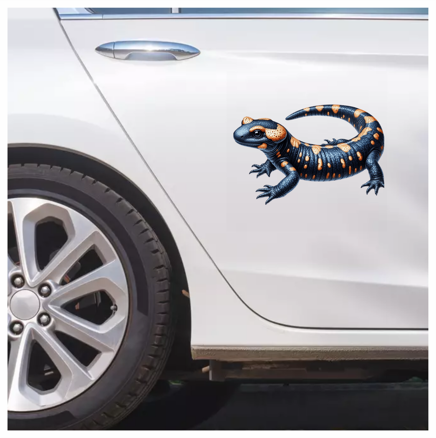 Salamander Orange Black Vinyl Sticker Decal