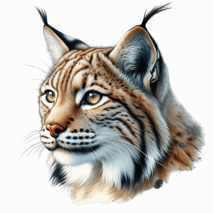 Lynx Brown Eyes Feline Fur Vinyl Sticker Decal