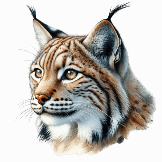 Lynx Brown Eyes Feline Fur Vinyl Sticker Decal