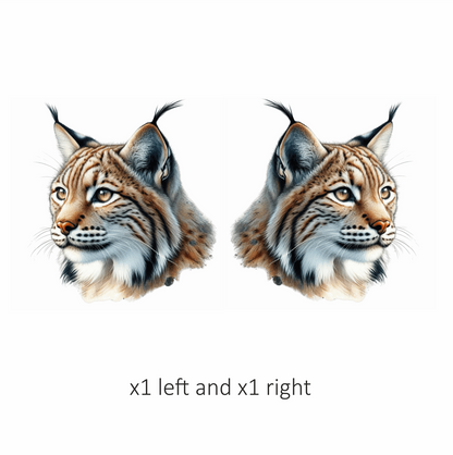 Lynx Brown Eyes Feline Fur Vinyl Sticker Decal