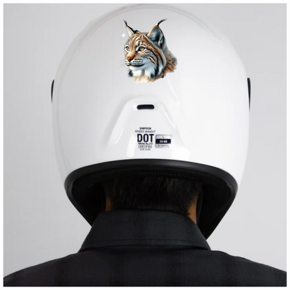 Lynx Brown Eyes Feline Fur Vinyl Sticker Decal