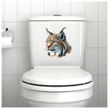 Lynx Brown Eyes Feline Fur Vinyl Sticker Decal